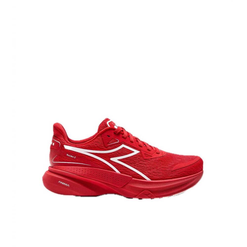 NEW DIADORA men's nucleo 2 shoes in fiery red/white